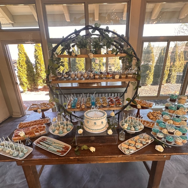 Blue Heron Pines Baby Shower Table Display