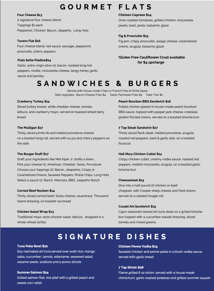 Summer Menu Page 2